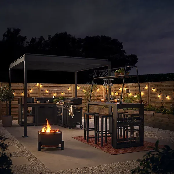 Low smoke Steel Matt Black Firepit - Image 3