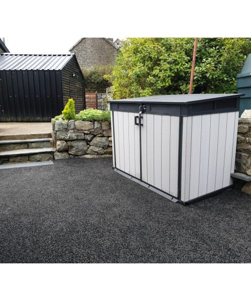 Keter 6′ x 3′ Oakland Grande Store Heavy Duty Plastic Shed – Grey-oakleysgardenmachine- Free shipping